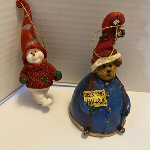 Boyds Bears Christmas Ornaments”Frostybeary” & “Elvin Kringlebell” 2003
